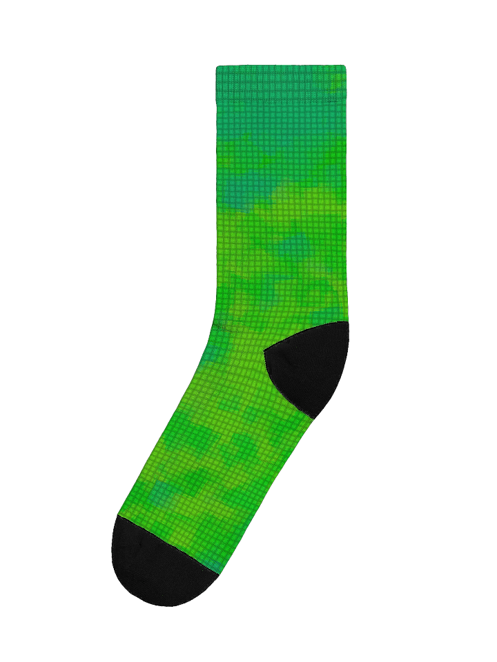 Green Grid EcoChic Artistry Crew Socks product image (1)