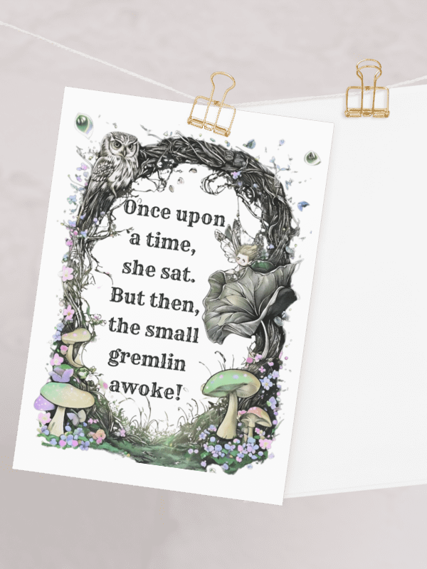 Once Upon A Time She Sat... - Funny Fairytale Card For Mom product image (1)
