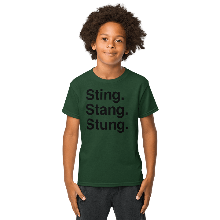 Sting. Stang. Stung. Youth Sports Tee product image (2)