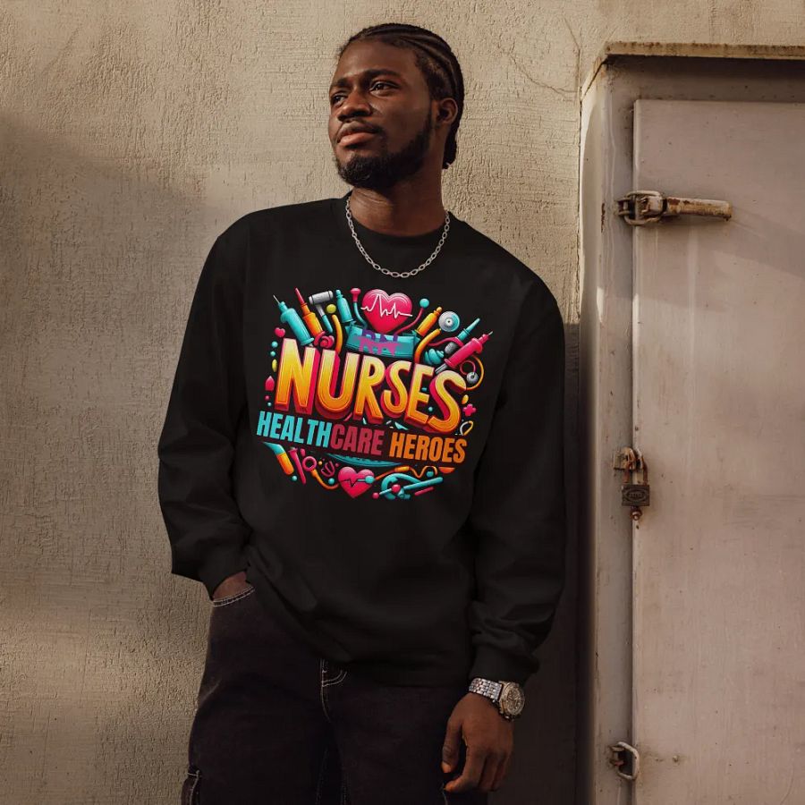 Nurse Appreciation Graphic Long Sleeve Shirt product image (13)