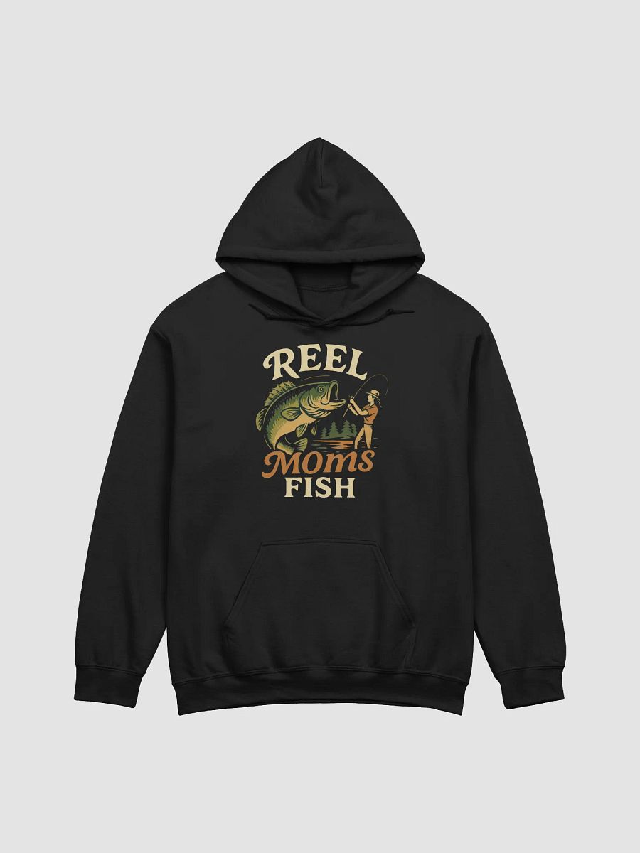 Reel Moms Fish Pullover Hoodie – Vintage Funny Hoodie for Moms Who Fish product image (2)