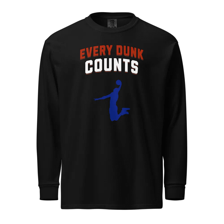 Basketball Every Dunk Counts Vintage Long Sleeve Shirt product image (1)