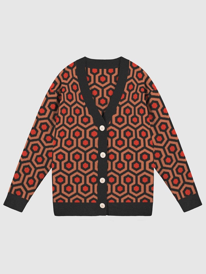 The Overlook Hotel Carpet Pattern Knitted Cardigan Sweater product image (1)