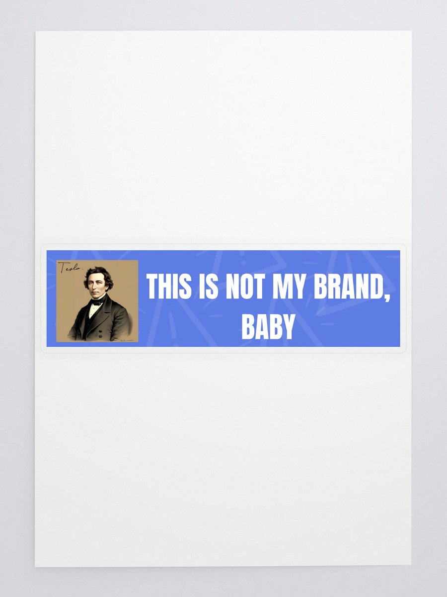 Tesla bumper sticker product image (3)
