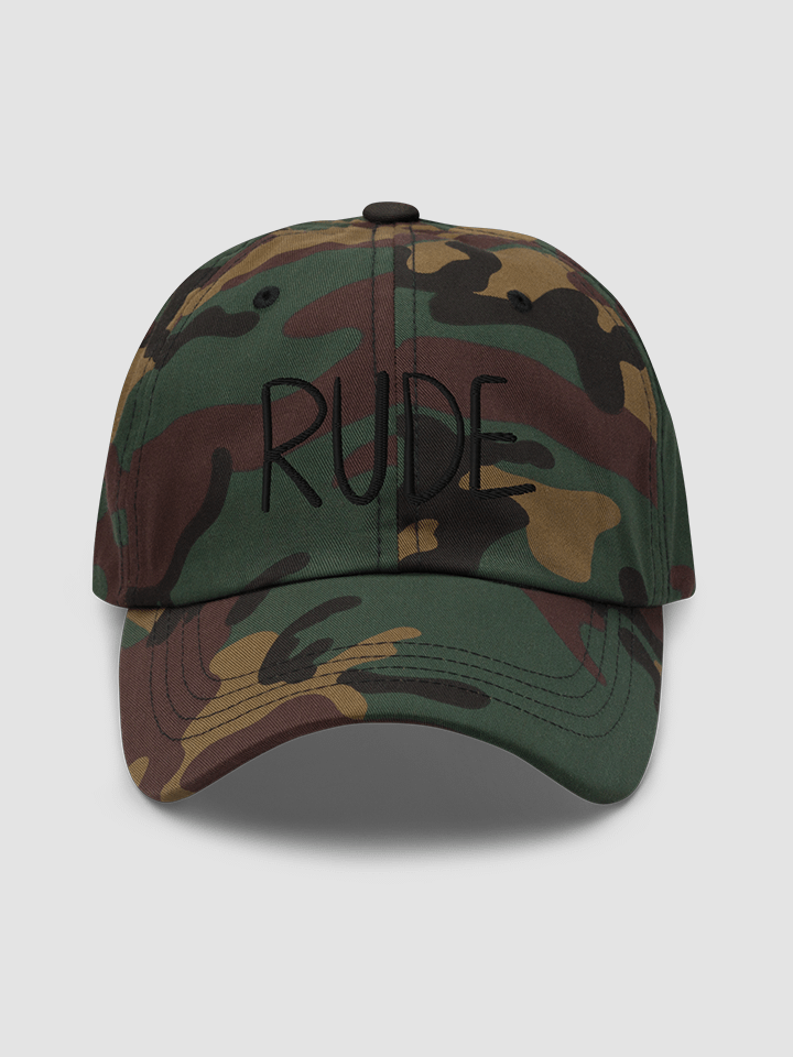 RUDE Dad hat [Black Design] product image (2)