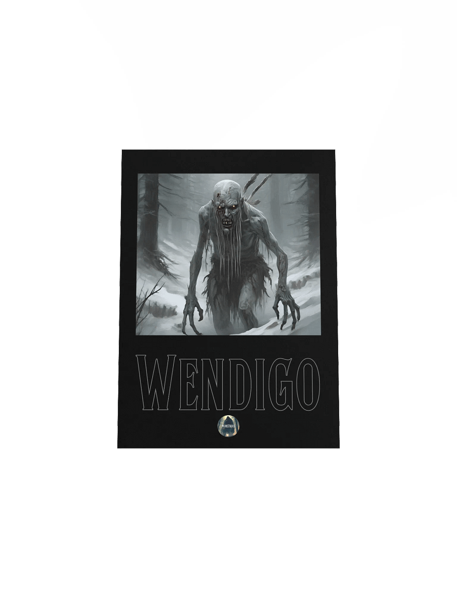 Menacing Wendigo Snow Forest Poster product image (11)