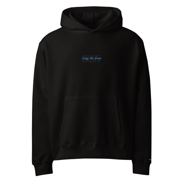 Living the dream (I'm not okay) embroidered hoodie product image (1)