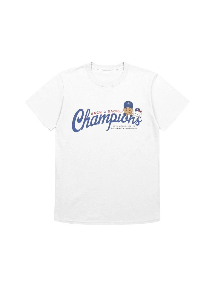 Shohei Ohtani Back to Back Champions Hello Kitty Dodgers Shirt product image (1)