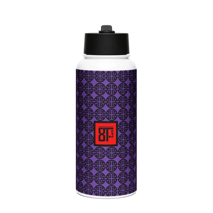 8T Sips Prosperity Stainless Steel Water Bottle product image (1)