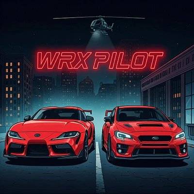 WRX.PILOT x Supra Sticker 3x3 product image (1)