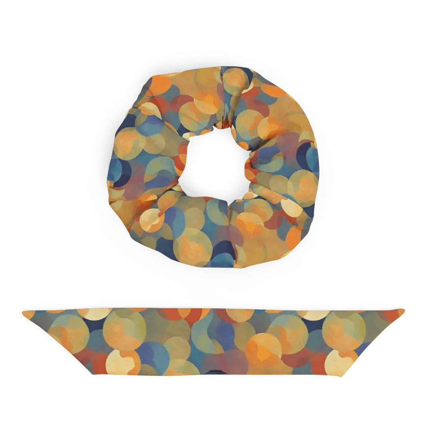 Hair Scrunchie - Modern Boho Watercolor Spheres product image (5)