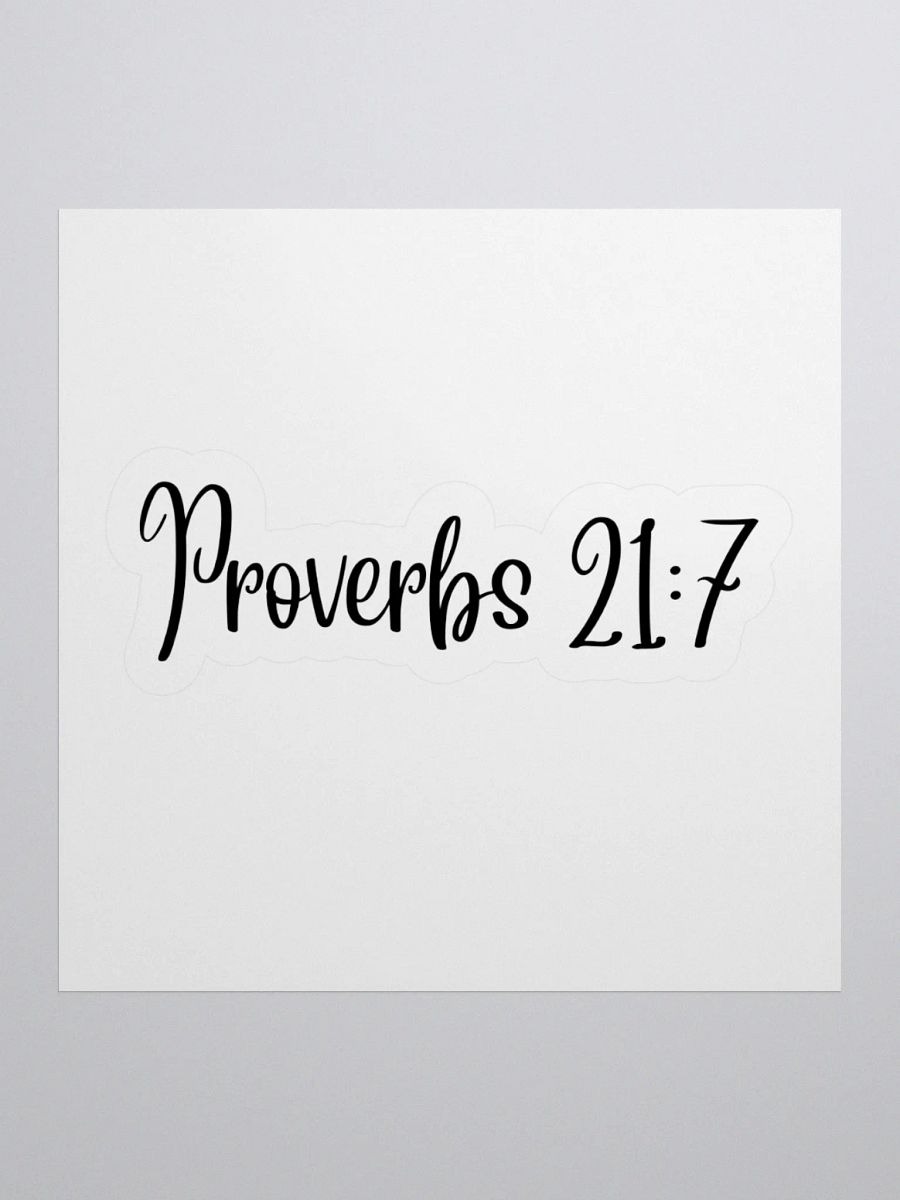 Proverbs 21:7 product image (1)