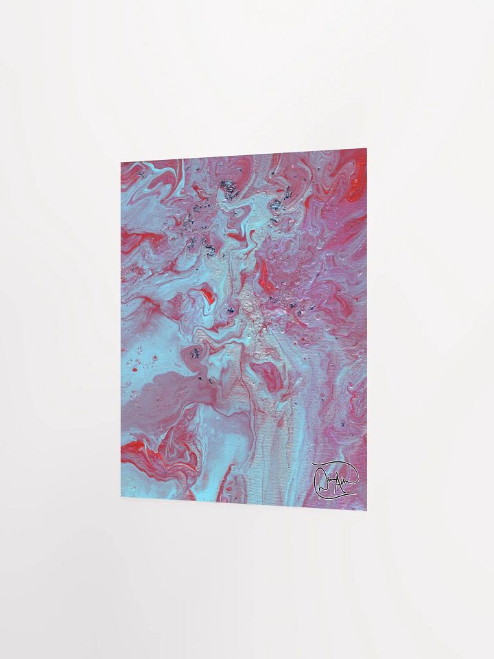 Metallic Blue Fluid Acrylic Print product image (2)