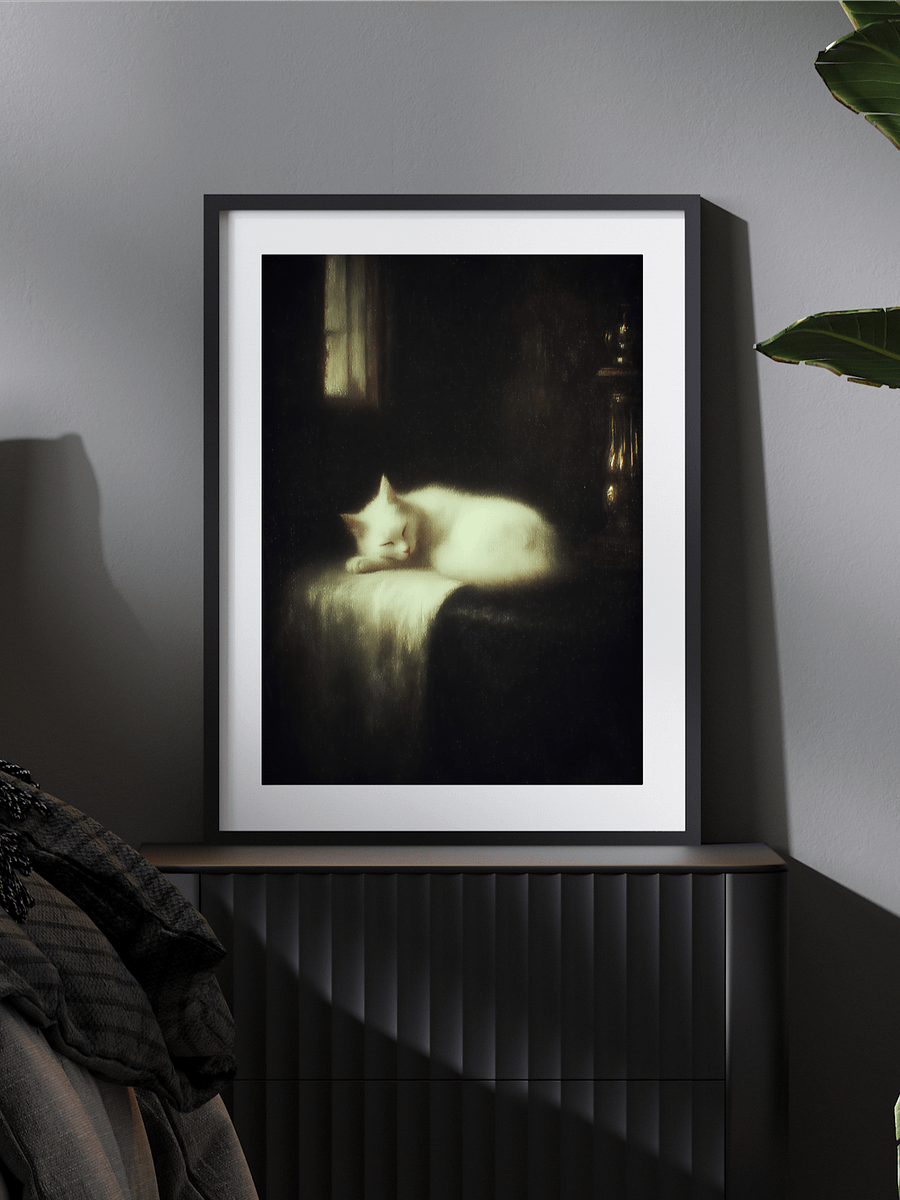 Ethereal Feline – Serene Slumber Art product image (5)