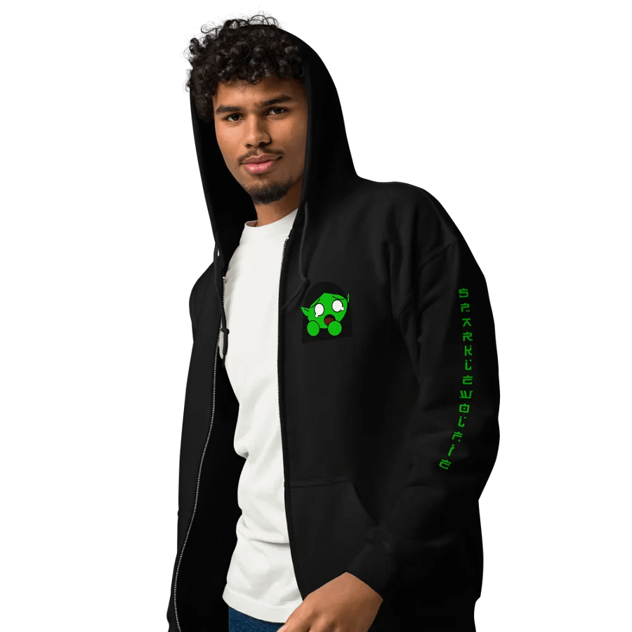 Scared Gremlin Zip-Up Hoodie product image (3)