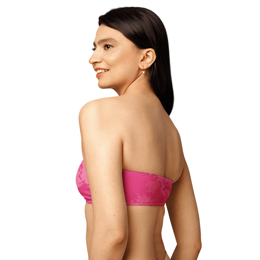 Blush Dream All-Over Bandeau Bikini Top product image (6)
