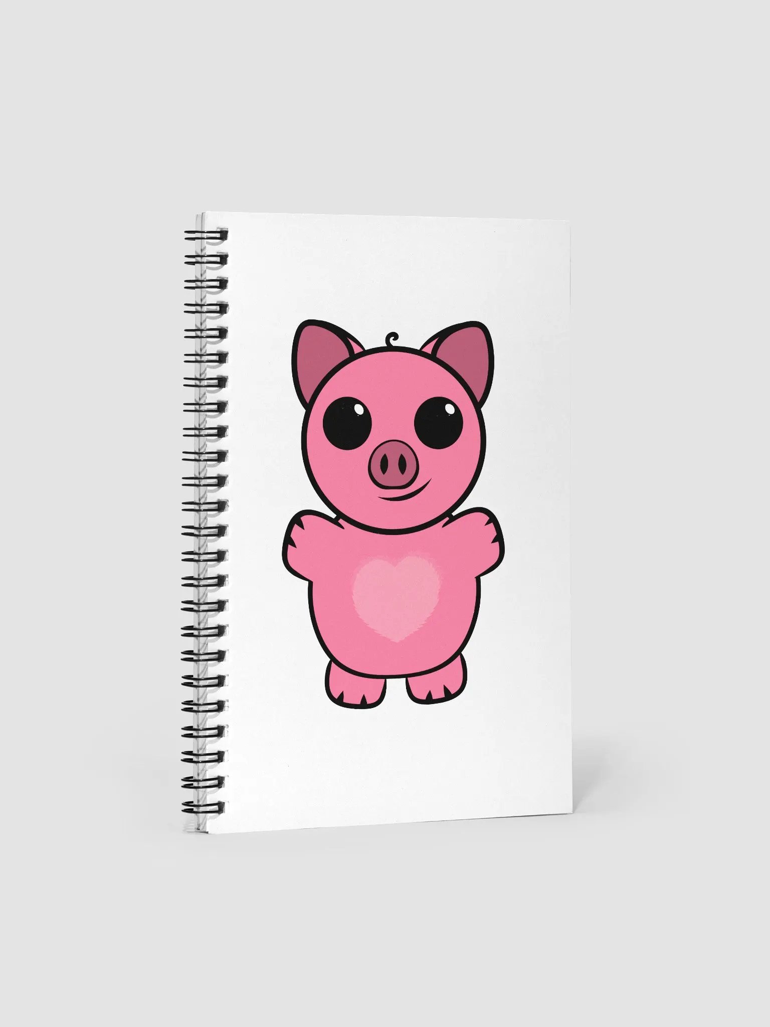 Squiggly Heart Spiral Notebook product image (2)