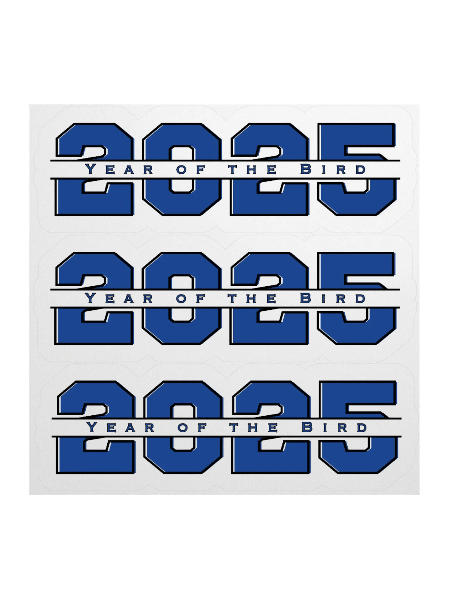 Blue "Year of the Bird" Stickers product image (2)