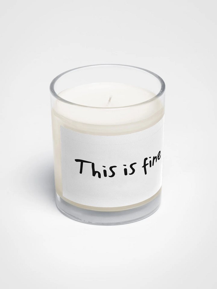 "This is fine" Meme Candle product image (2)
