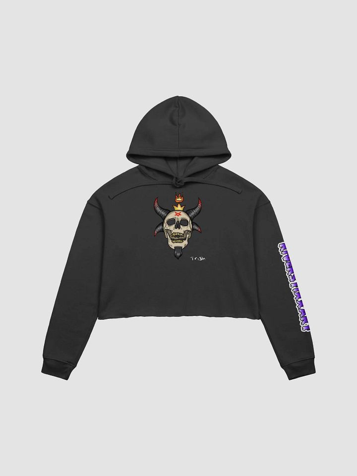 Baphomet Skull Crop Hoodie product image (1)