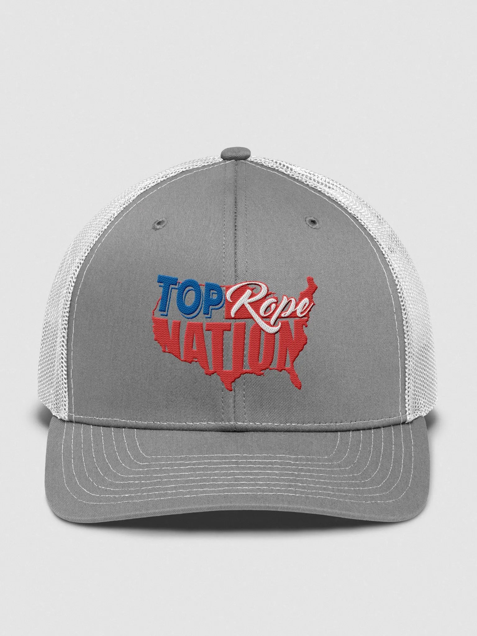 Top Rope Nation Logo Grey Trucker Hat product image (1)