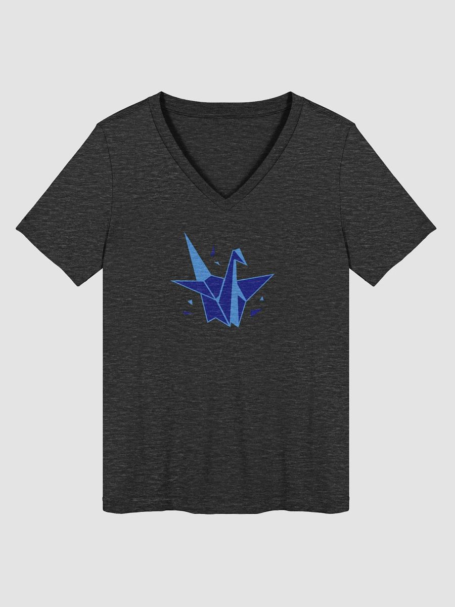 KrazeyHazey Crane V-neck T-Shirt - Blue product image (1)