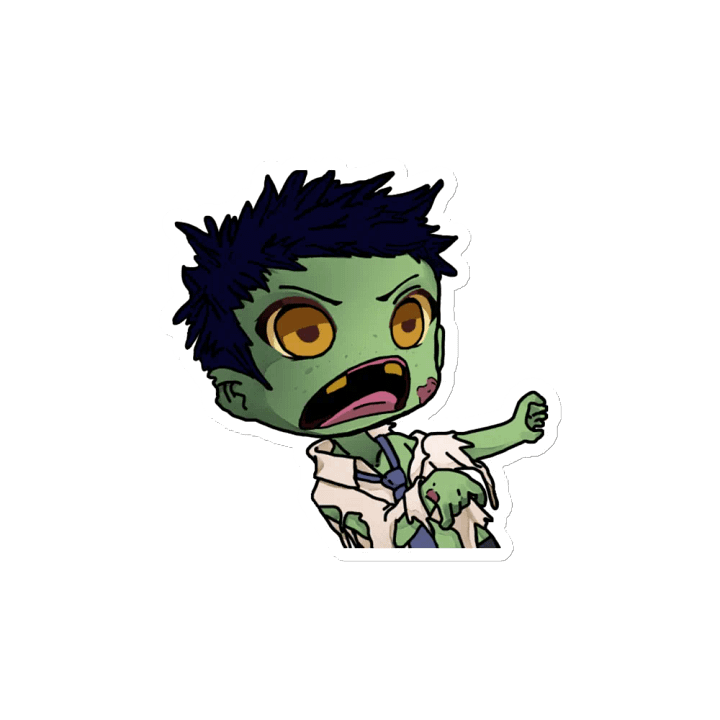 Chibi Zombie Die-Cut Magnets product image (2)