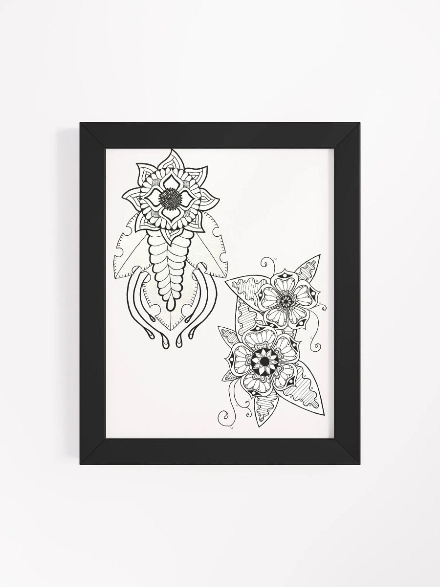 Symmetrical Floral Mandalas Framed Poster product image (68)