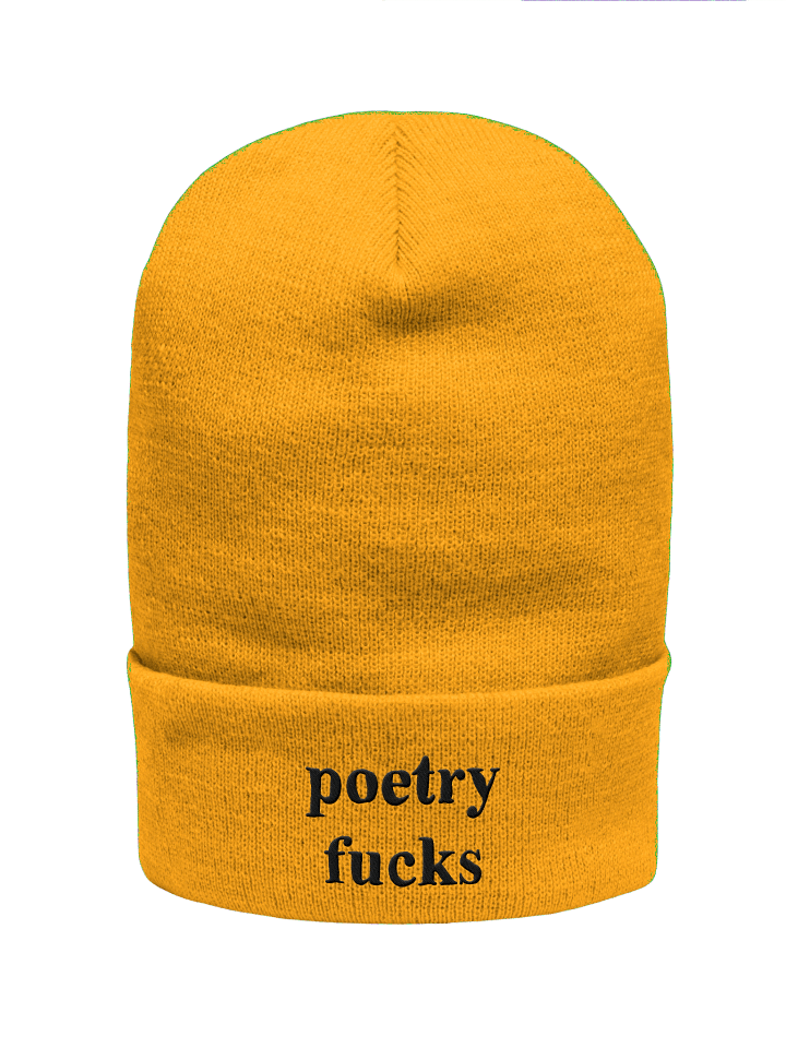 poetry fucks beanie light colours product image (6)