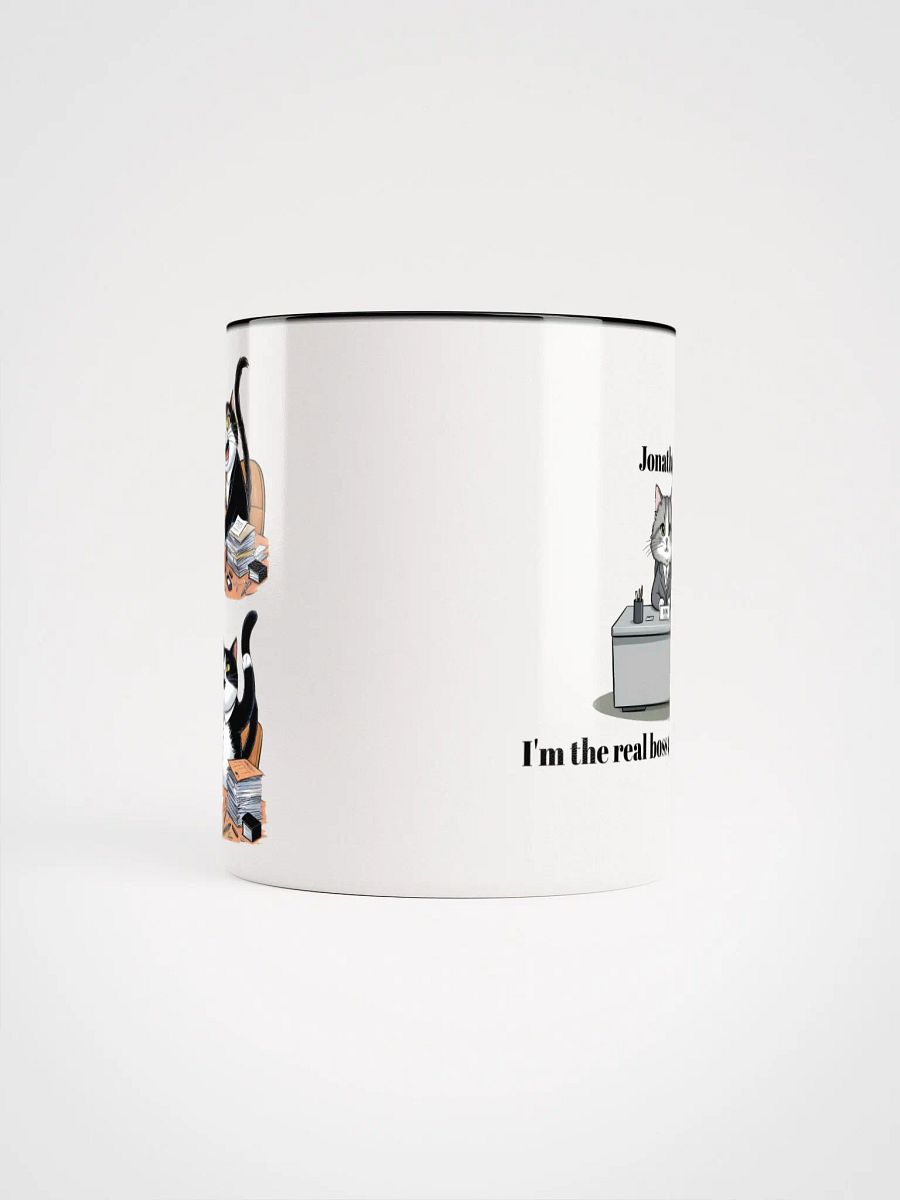 Personalized Working Office Cats Coloured Mug product image (5)
