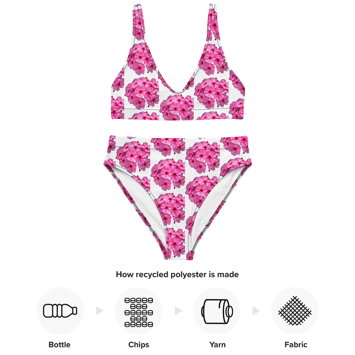 Blossom with Confidence in Our Sustainable Floral High-Waisted Bikini product image (2)