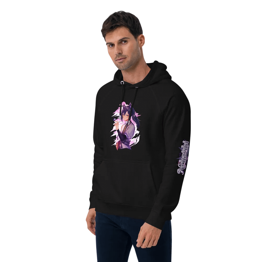 Unisex Eco Raglan Hoodie - Standard | Dark Mode product image (5)