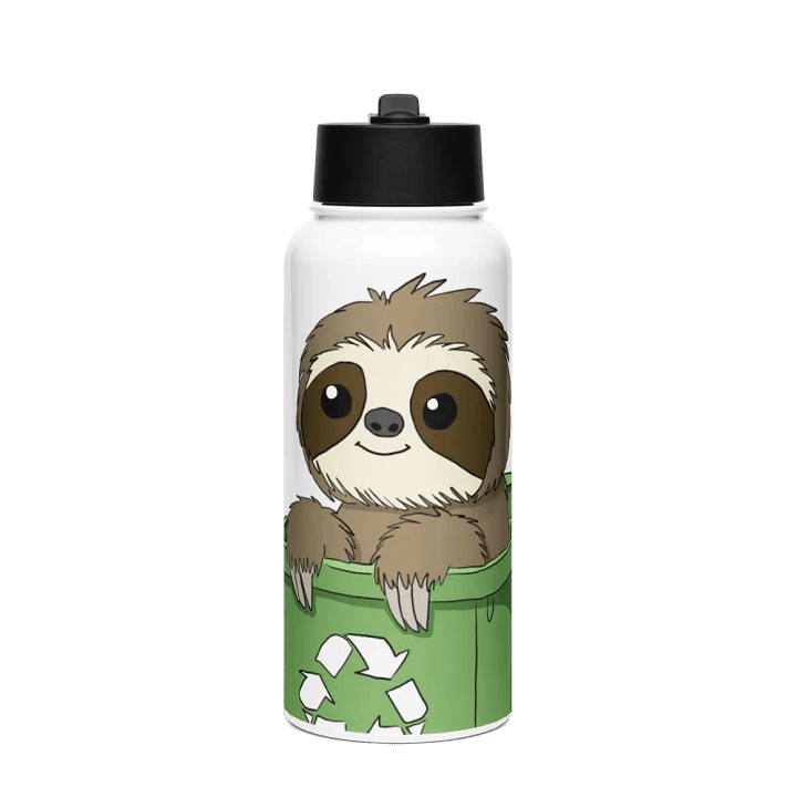 Stainless Steel Water bottle With Straw - Bin product image (1)