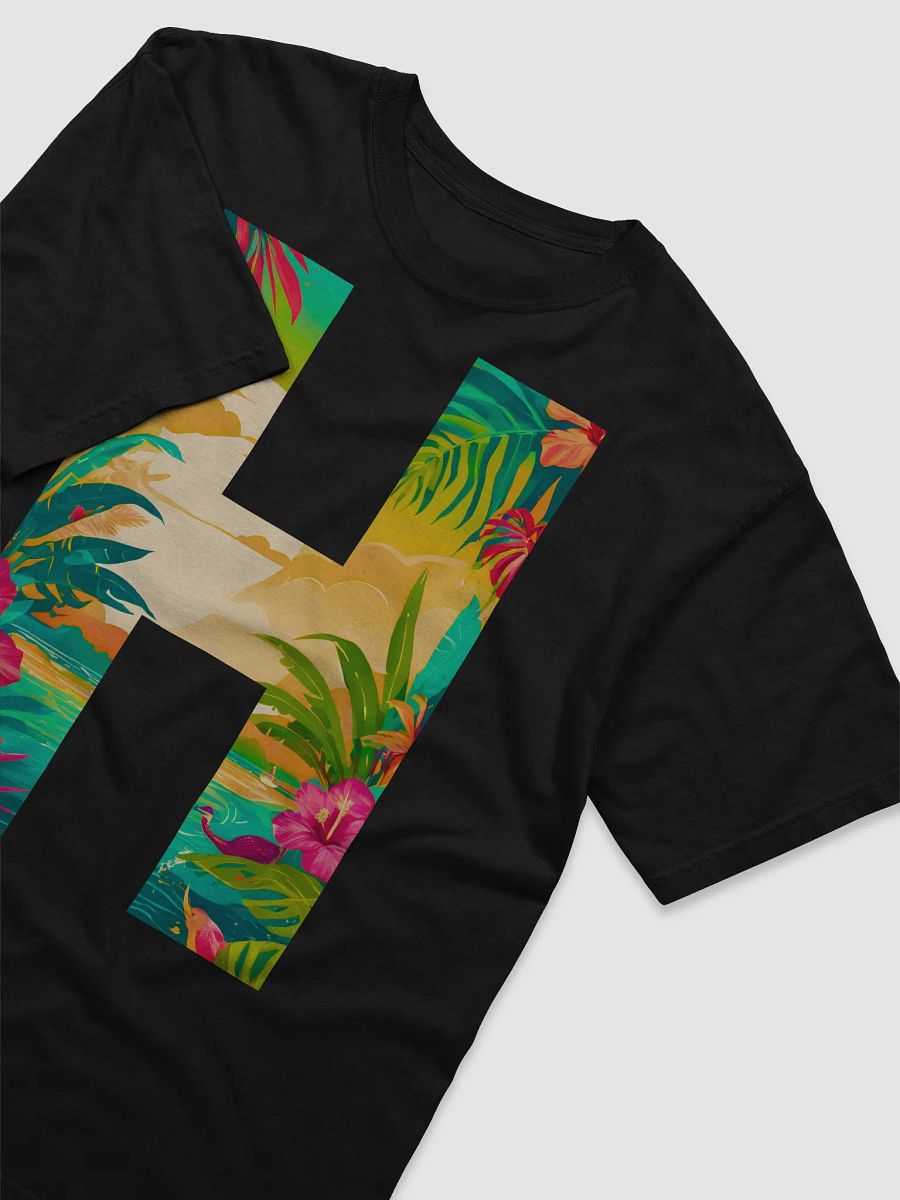 Tropical Sunset Paradise T-Shirt (Letter-H) product image (5)