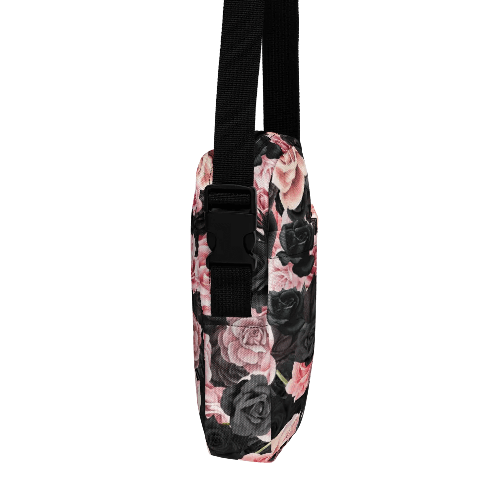 Black and Pink Rose Crossover Bag product image (3)