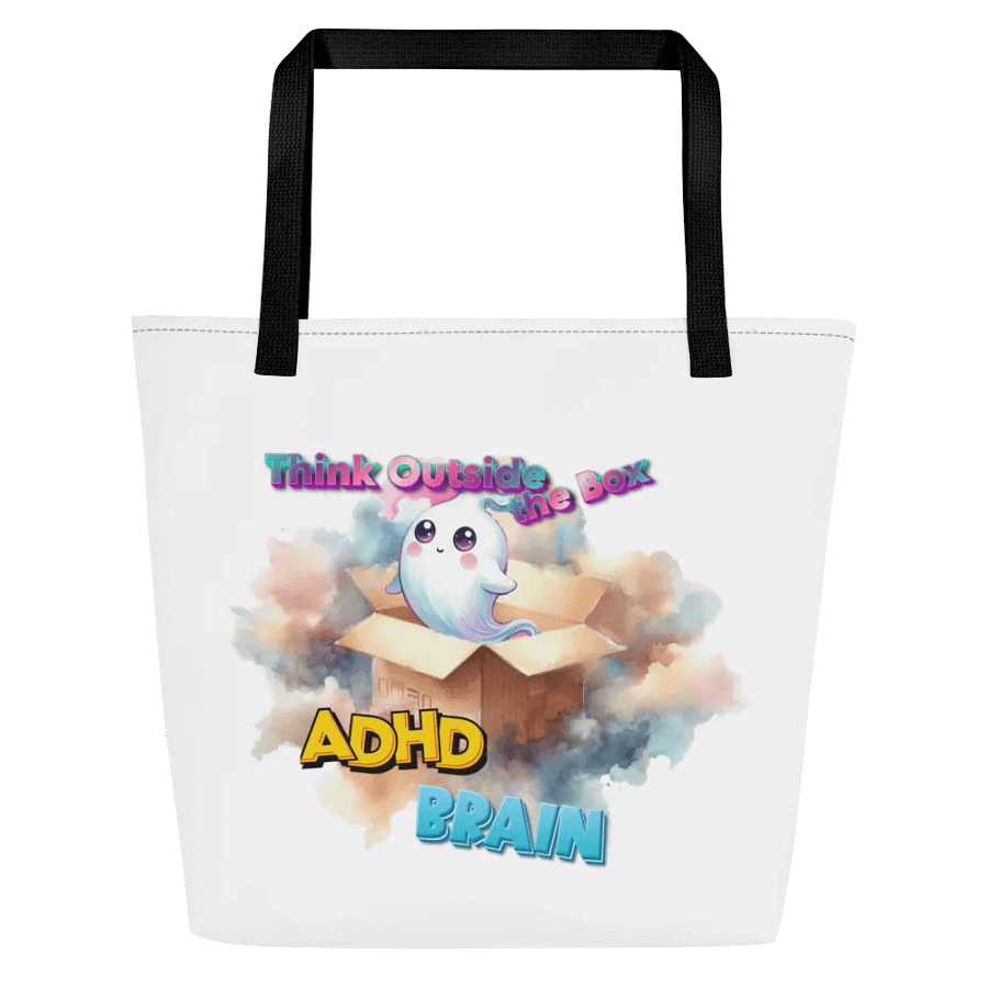 ADHD Thinking Outside The Box Large Tote Bag w/ Pocket product image (7)