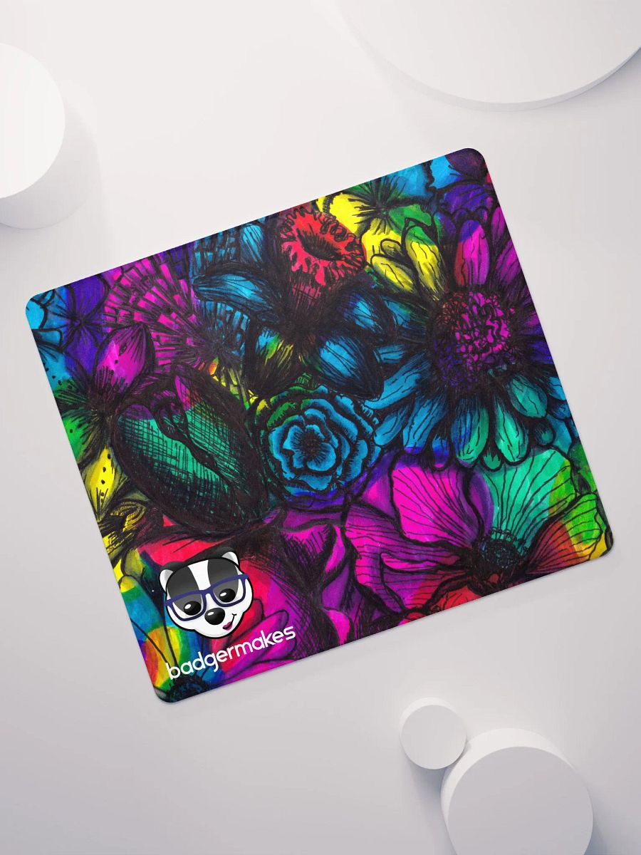 Tie-dye Flower BadgerMakes Gaming Mat product image (7)
