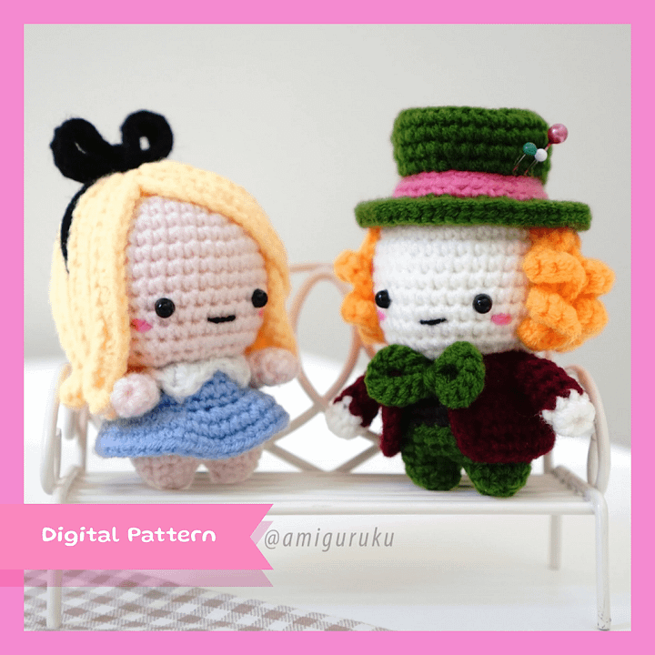 Alice and Mad Hatter - PDF Pattern product image (2)