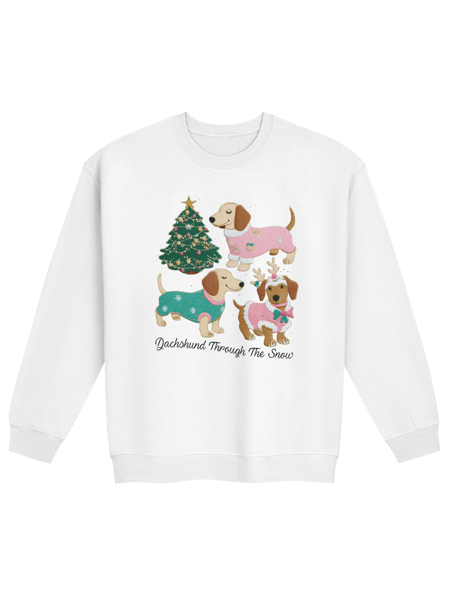 Christmas Dachshund Sweater Dogs Sweatshirt – Cozy Holiday Dog Lover Crewneck product image (33)