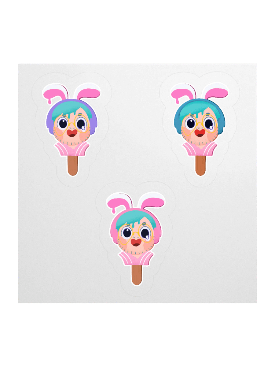 Melty Popsicle Moo Stickers product image (1)