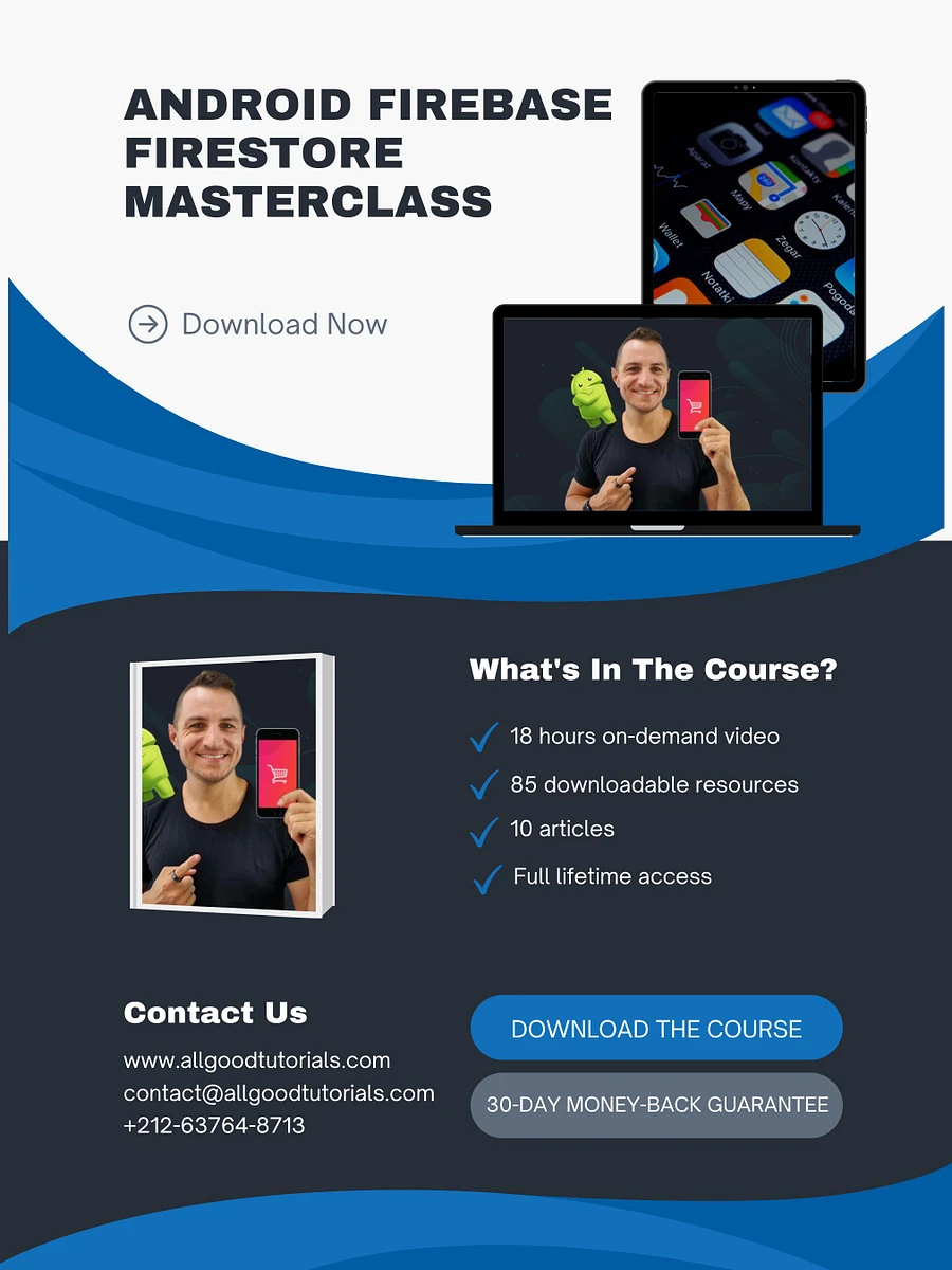 Android Firebase Firestore - Masterclass - Build a Shop App - Full Course product image (1)