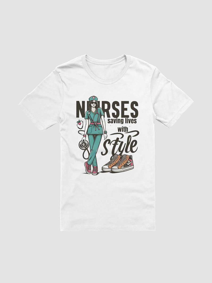 Health Professionals: Stylish Nurse Heartbeat T-Shirt product image (2)