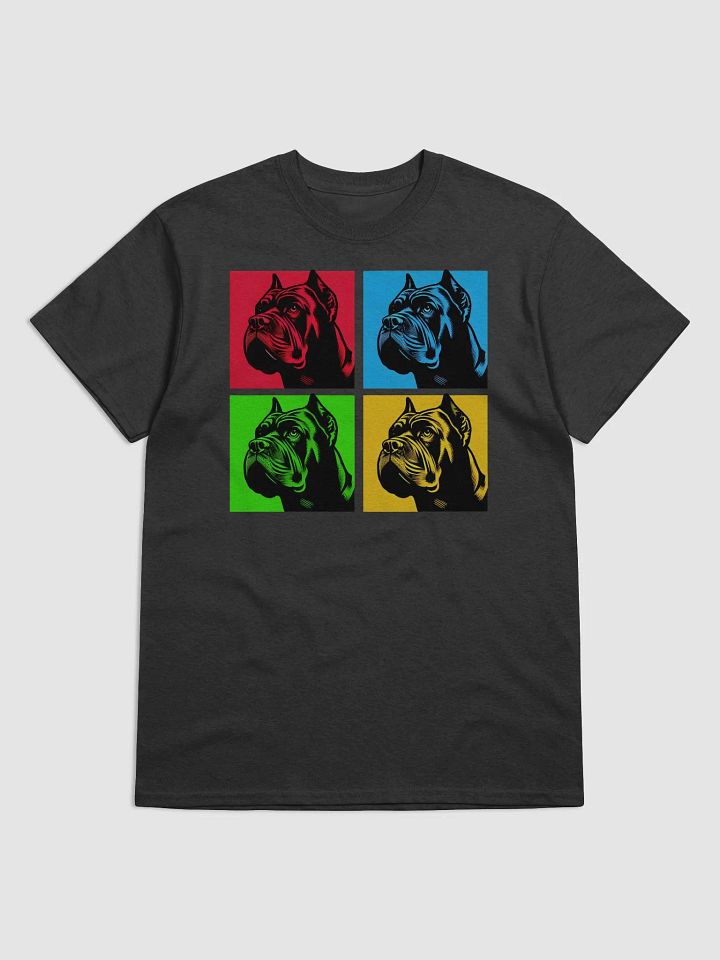 Retro Cane Corso Grid Design Tee Shirt product image (1)
