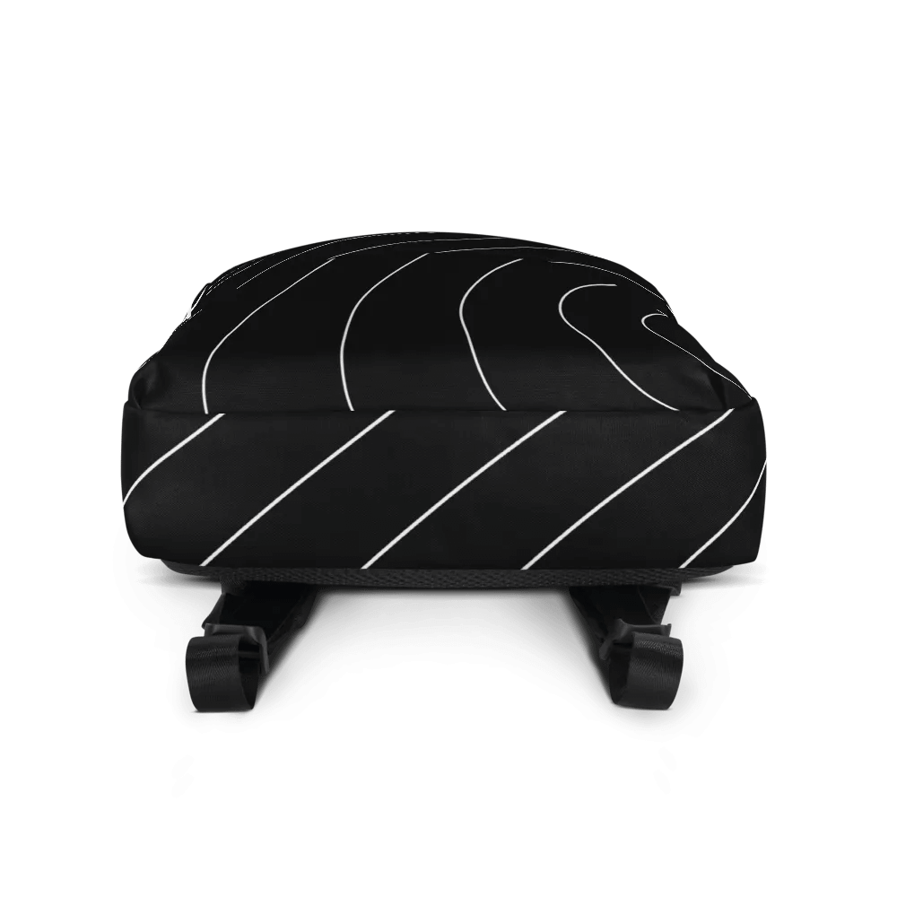 Lines and Curves Black Backpack product image (3)