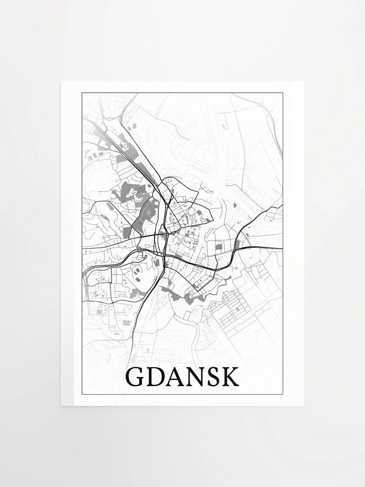 Gdańsk, Poland, city map print product image (2)