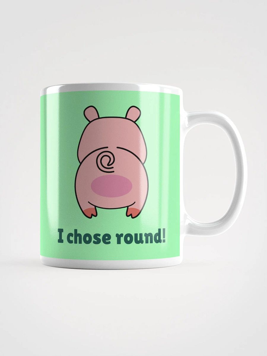 Adorable Pig Coffee Mug: I'm in Shape, I Chose Round | Perfect Gift for Pig Lovers! product image (2)
