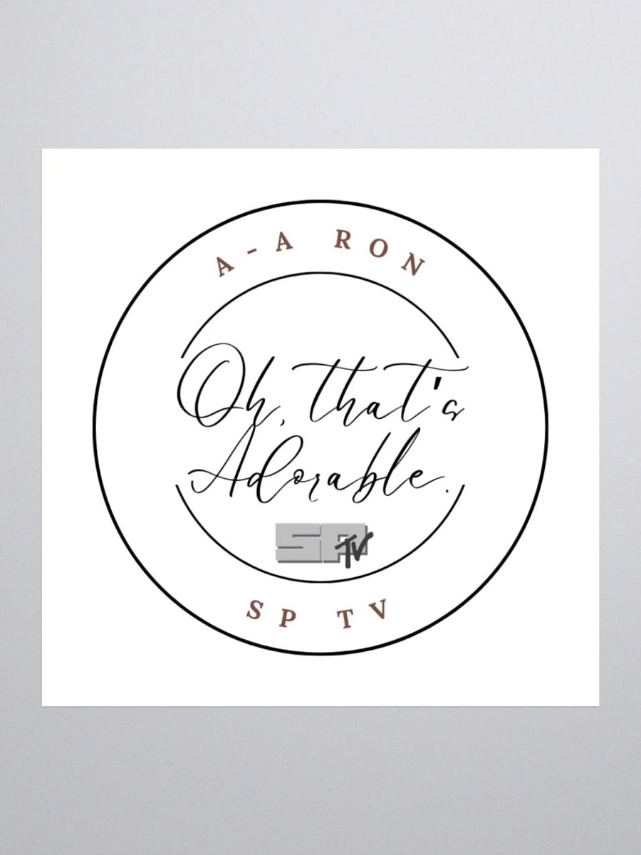 Oh That's Adorable - A-A Ron Sticker product image (2)