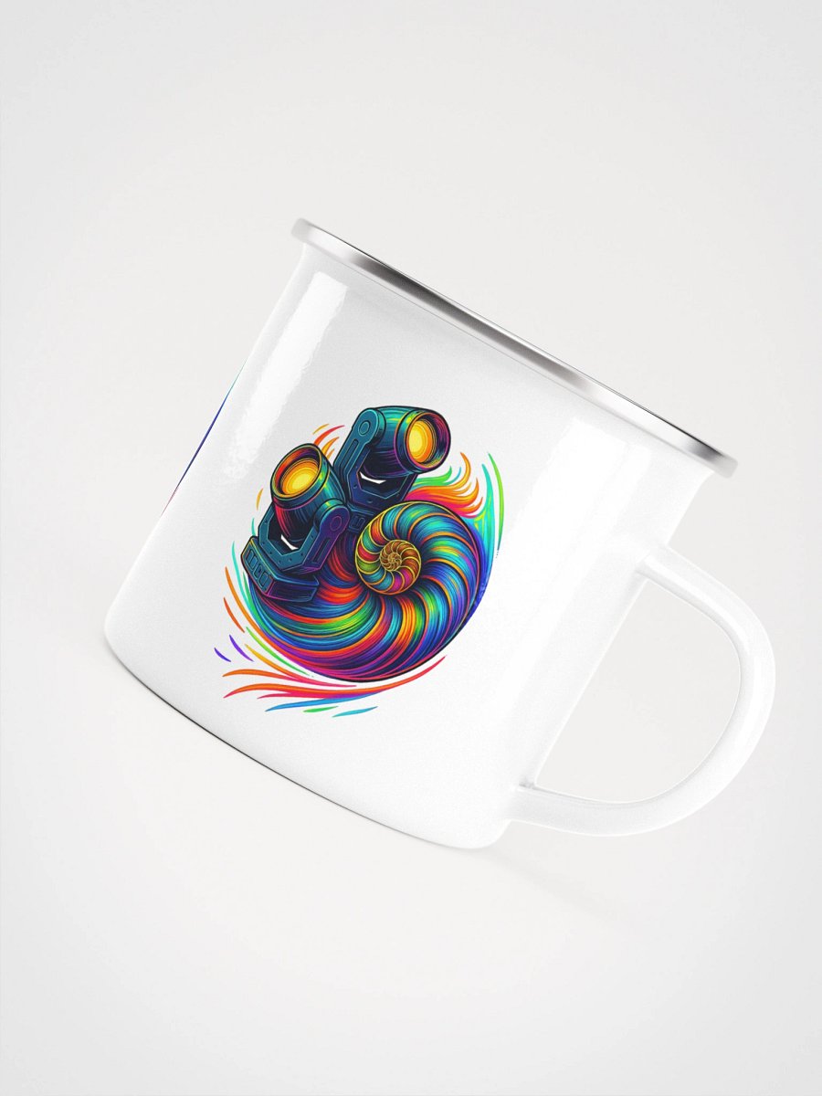 Theatrically Jerry: "Neon Nautilus" Moving Head LightEnamel Mug product image (5)