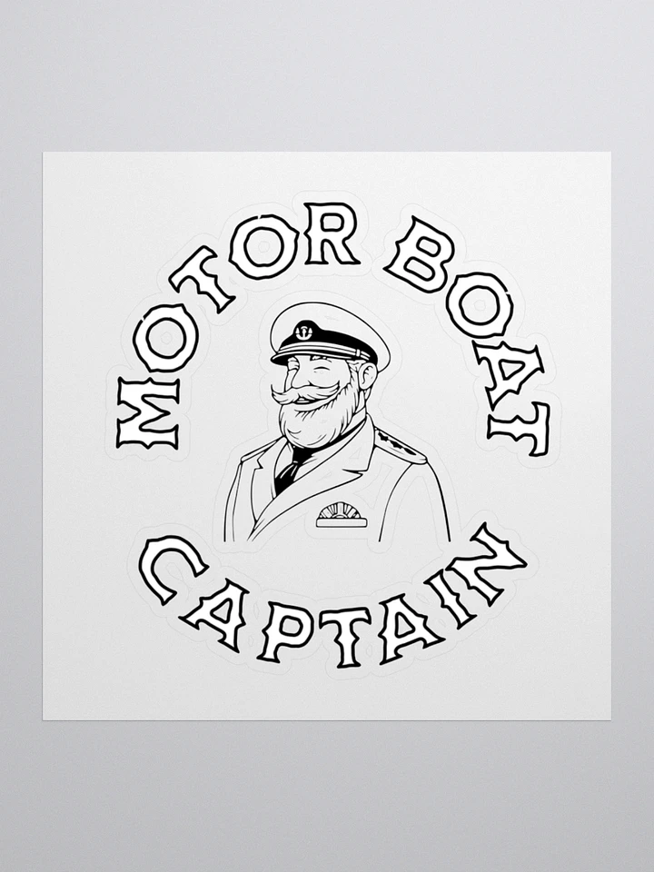 Motor Boat Captain Kiss Cut Stickers product image (1)