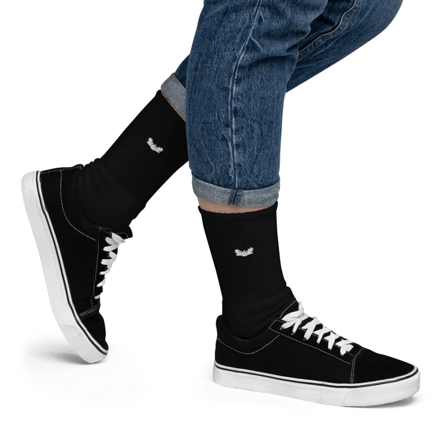 Bamboo SOCCO Embroidered Crew Socks product image (12)